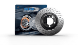 Kies-Motorsports SHW Performance SHW 15-16 Porsche Carrera GTS/Carrera 4 GTS Left Front Drilled Lightweight Brake Rotor (99135140302)