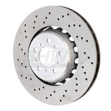 Kies-Motorsports SHW Performance SHW 15-18 BMW M3 3.0L Left Front Cross-Drilled Lightweight Brake Rotor (34112284809)
