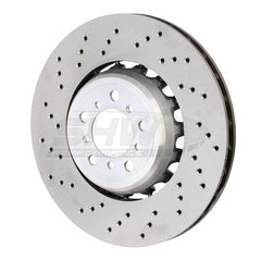 Kies-Motorsports SHW Performance SHW 15-18 BMW M3 3.0L Left Front Cross-Drilled Lightweight Brake Rotor (34112284809)