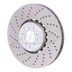 Kies-Motorsports SHW Performance SHW 15-18 BMW X5 M 4.4L Left Front Cross-Drilled Lightweight Brake Rotor (34112284901)