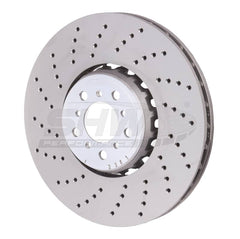 Kies-Motorsports SHW Performance SHW 15-18 BMW X5 M 4.4L Left Front Cross-Drilled Lightweight Brake Rotor (34112284901)