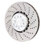 Kies-Motorsports SHW Performance SHW 15-18 BMW X5 M 4.4L Right Front Cross-Drilled Lightweight Brake Rotor (34112284902)