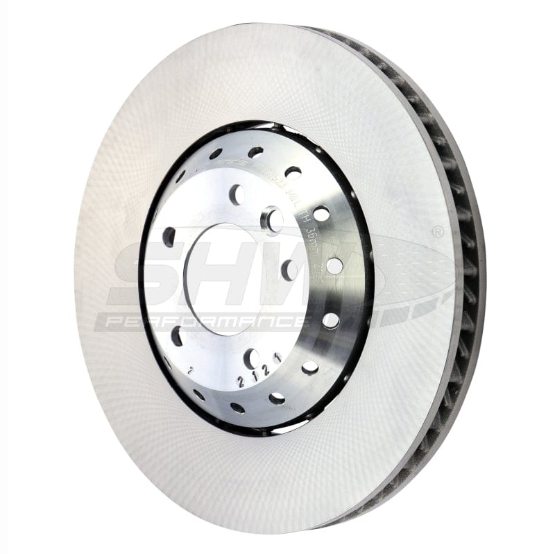 Kies-Motorsports SHW Performance SHW 15-18 Porsche Cayenne GTS w/19in Wheel w/o Ceramics Left Frt Smooth LW Brake Rotor (95835140350)