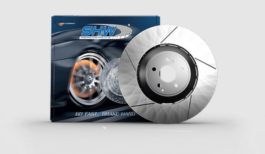 Kies-Motorsports SHW Performance SHW 15-18 Porsche Macan Turbo w/19in Wheel/Perf Package Left Frt Slotted LW Brake Rotor (95B615301P)