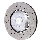 Kies-Motorsports SHW Performance SHW 18-21 BMW M5 4.4L Left Rear Cross-Drilled Lightweight Brake Rotor (34217991103)