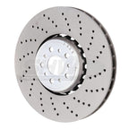 Kies-Motorsports SHW Performance SHW 18-21 BMW M5 4.4L Right Front Cross-Drilled Lightweight Brake Rotor (34117991102)