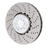Kies-Motorsports SHW Performance SHW 18-21 BMW M5 4.4L Right Front Cross-Drilled Lightweight Brake Rotor (34117991102)