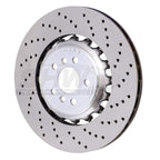 Kies-Motorsports SHW Performance SHW 18-21 BMW M5 4.4L Right Rear Cross-Drilled Lightweight Brake Rotor (34217991104)