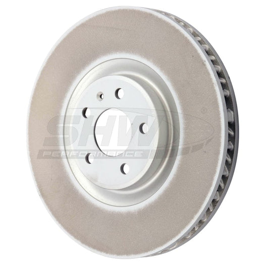 Kies-Motorsports SHW Performance SHW 19-21 Porsche Macan S 3.0L Left Front Smooth Monobloc Brake Rotor (95B615301AA)