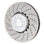 Kies-Motorsports SHW Performance SHW 20-21 BMW X3 M 3.0L Left Front Cross-Drilled Lightweight Brake Rotor (34118054825)