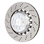 Kies-Motorsports SHW Performance SHW 20-21 BMW X3 M 3.0L Left Rear Cross-Drilled Lightweight Brake Rotor (34118054827)