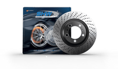 Kies-Motorsports SHW Performance SHW 2016 Porsche Boxster Spyder w/o Ceramics Right Rear Cross-Drilled MB Brake Rotor (98135240400)