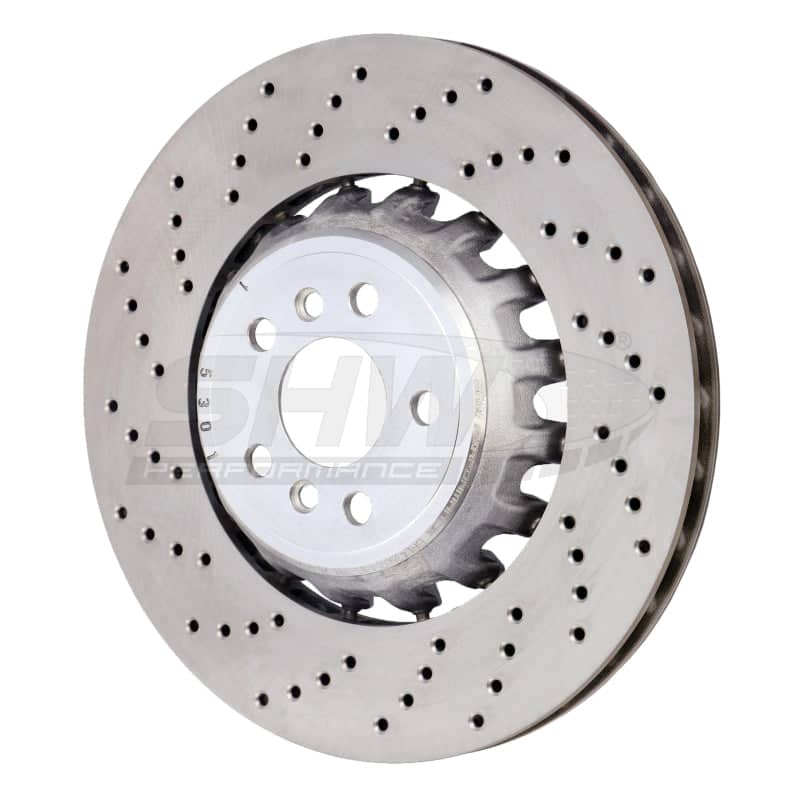 Kies-Motorsports SHW Performance SHW 2020 BMW X5 M 4.4L Left Rear Cross-Drilled Lightweight Brake Rotor (34208074285)
