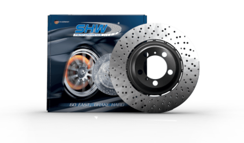 Kies-Motorsports SHW Performance SHW 24-25 Porsche 911 GT3 4.0L Left Front Cross-Drilled Lightweight Brake Rotor (9GT615301L)