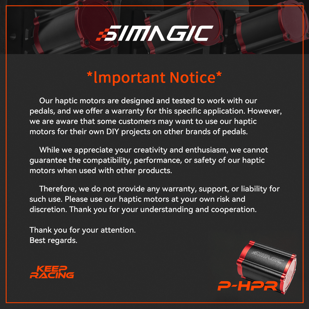 Kies-Motorsports SIM HQ SIMAGIC Haptic Pedals Reactor