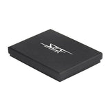 Kies-Motorsports Simply Carbon Fiber Alcantara & Real Carbon Fiber Bi-Fold Wallet (Red Stitching)