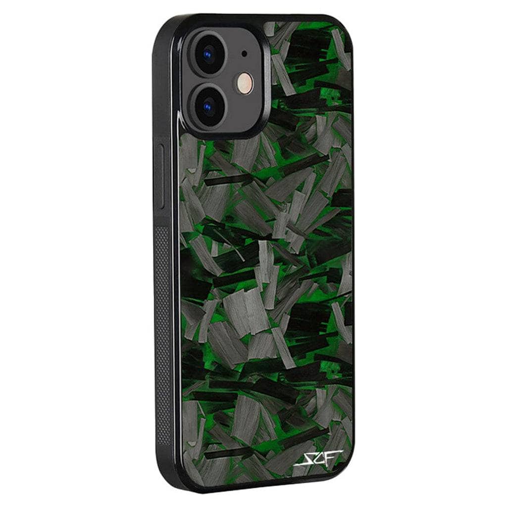 Kies-Motorsports Simply Carbon Fiber Classic Lava Forged iPhone Case Green Lava Forged / iPhone 12