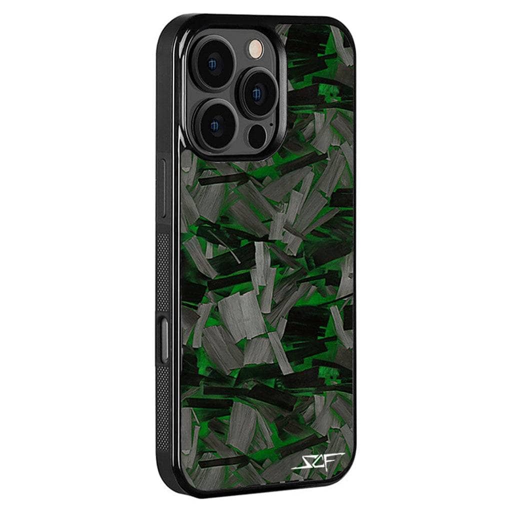 Kies-Motorsports Simply Carbon Fiber Classic Lava Forged iPhone Case Green Lava Forged / iPhone 16 Pro Max