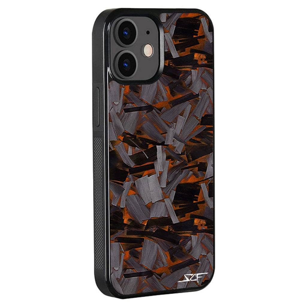 Kies-Motorsports Simply Carbon Fiber Classic Lava Forged iPhone Case Orange Lava Forged / iPhone 12