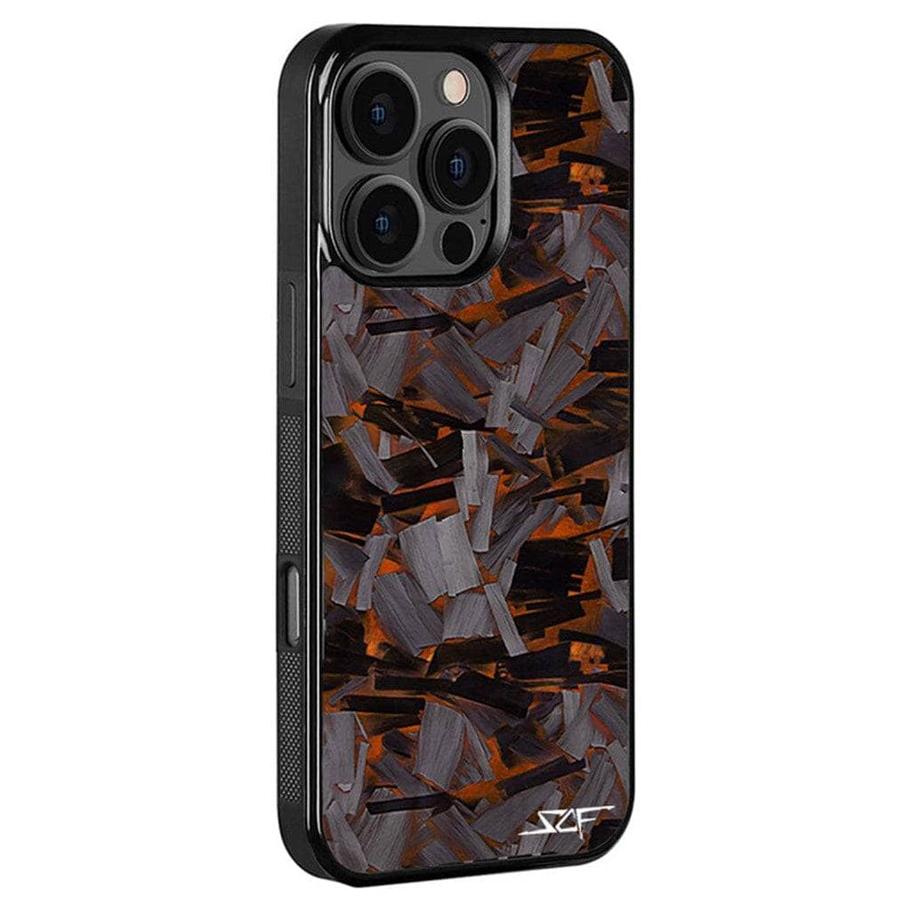 Kies-Motorsports Simply Carbon Fiber Classic Lava Forged iPhone Case Orange Lava Forged / iPhone 16 Pro Max
