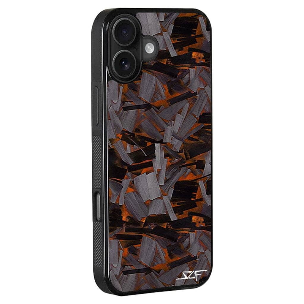 Kies-Motorsports Simply Carbon Fiber Classic Lava Forged iPhone Case Orange Lava Forged / iPhone 17