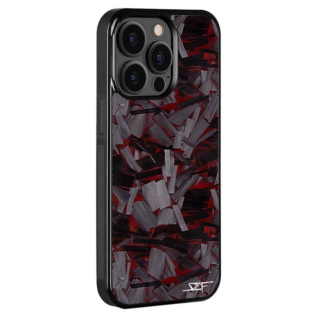 Kies-Motorsports Simply Carbon Fiber Classic Lava Forged iPhone Case Red Lava Forged / iPhone 15 Pro Max