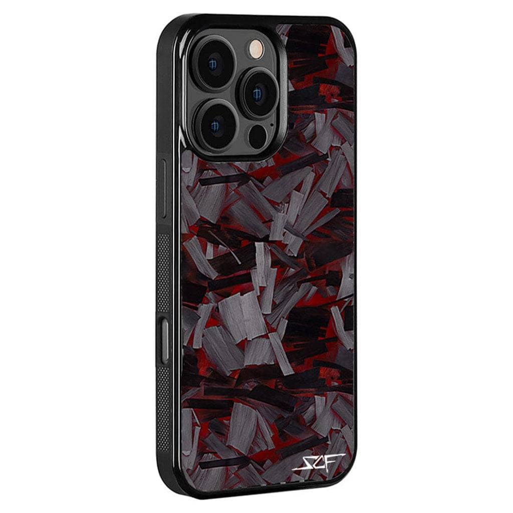 Kies-Motorsports Simply Carbon Fiber Classic Lava Forged iPhone Case Red Lava Forged / iPhone 16 Pro Max