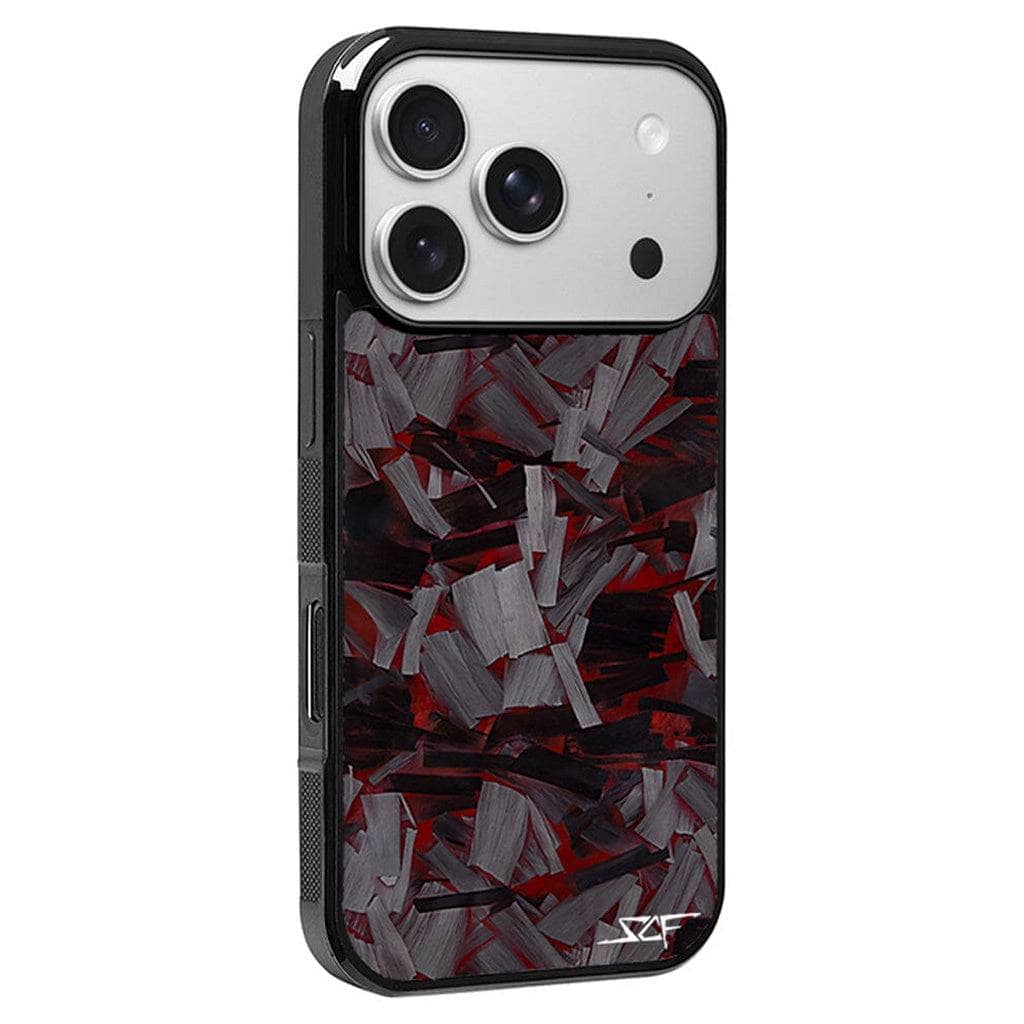 Kies-Motorsports Simply Carbon Fiber Classic Lava Forged iPhone Case Red Lava Forged / iPhone 17 Pro Max