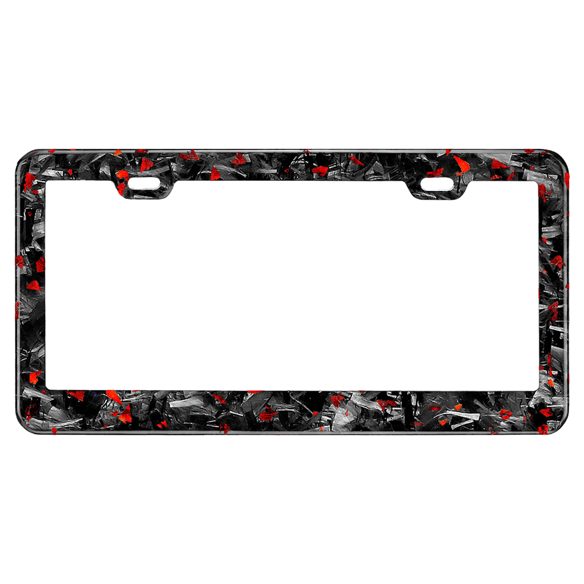 Kies-Motorsports Simply Carbon Fiber Flake Forged Carbon Fiber License Plate Frame Main image