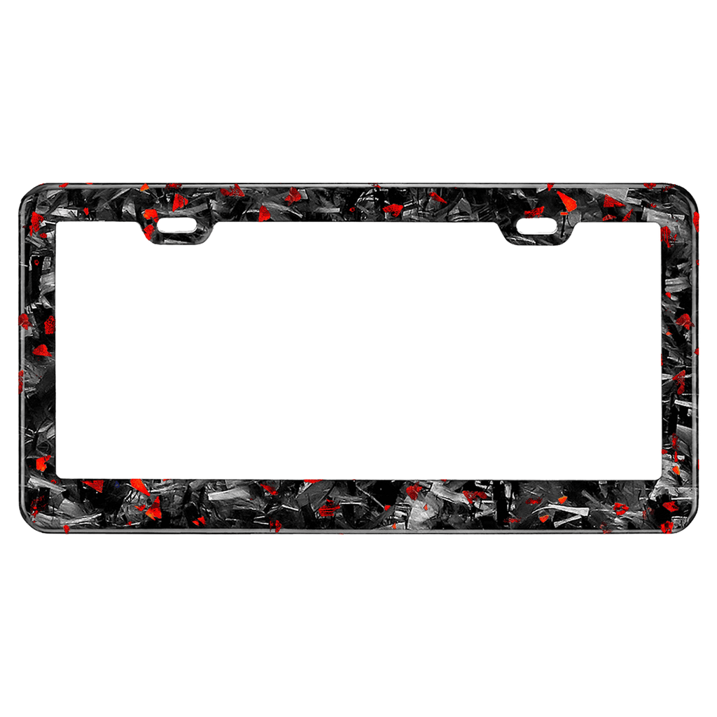 Kies-Motorsports Simply Carbon Fiber Flake Forged Carbon Fiber License Plate Frame