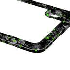 Kies-Motorsports Simply Carbon Fiber Flake Forged Carbon Fiber Motorcycle License Plate Frame