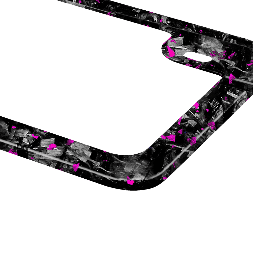 Kies-Motorsports Simply Carbon Fiber Flake Forged Carbon Fiber Motorcycle License Plate Frame