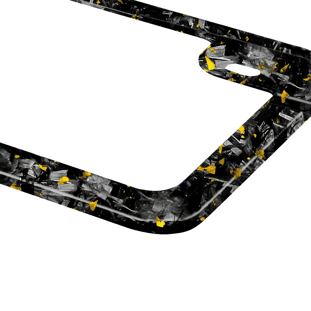 Kies-Motorsports Simply Carbon Fiber Flake Forged Carbon Fiber Motorcycle License Plate Frame