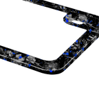 Kies-Motorsports Simply Carbon Fiber Flake Forged Carbon Fiber Motorcycle License Plate Frame