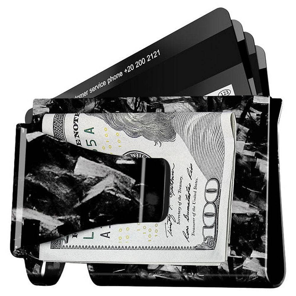Kies-Motorsports Simply Carbon Fiber Forged Carbon Fiber Cash & Card Slim Wallet