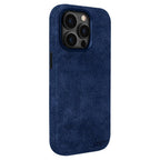 Kies-Motorsports Simply Carbon Fiber iPhone | Alcantara Case | GHOST Series Blue Alcantara / iPhone 15 Pro Max