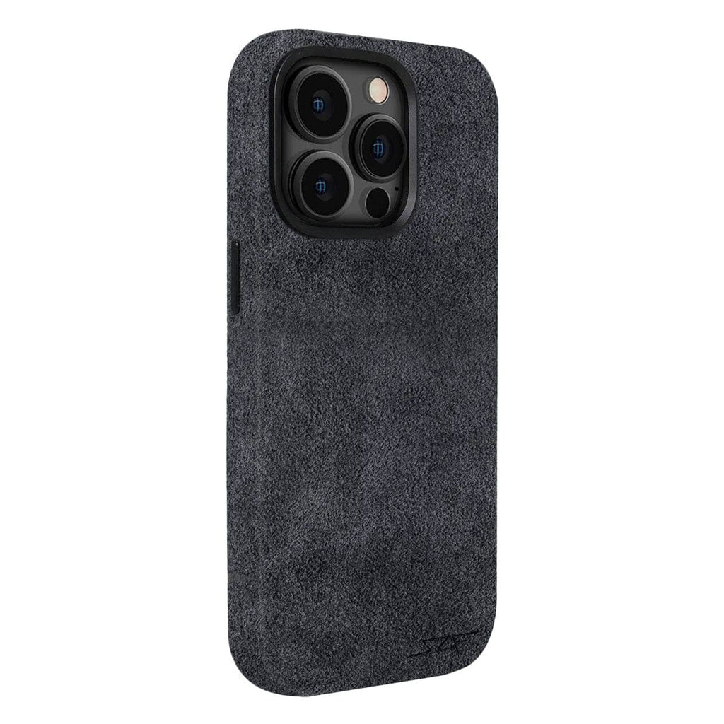Kies-Motorsports Simply Carbon Fiber iPhone | Alcantara Case | GHOST Series Grey Alcantara / iPhone 15 Pro Max