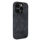 Kies-Motorsports Simply Carbon Fiber iPhone | Alcantara Case | GHOST Series Grey Alcantara / iPhone 15 Pro Max