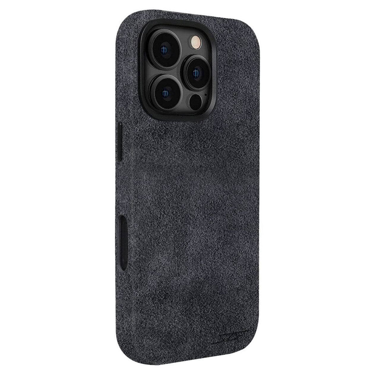 Kies-Motorsports Simply Carbon Fiber iPhone | Alcantara Case | GHOST Series Grey Alcantara / iPhone 16 Pro Max