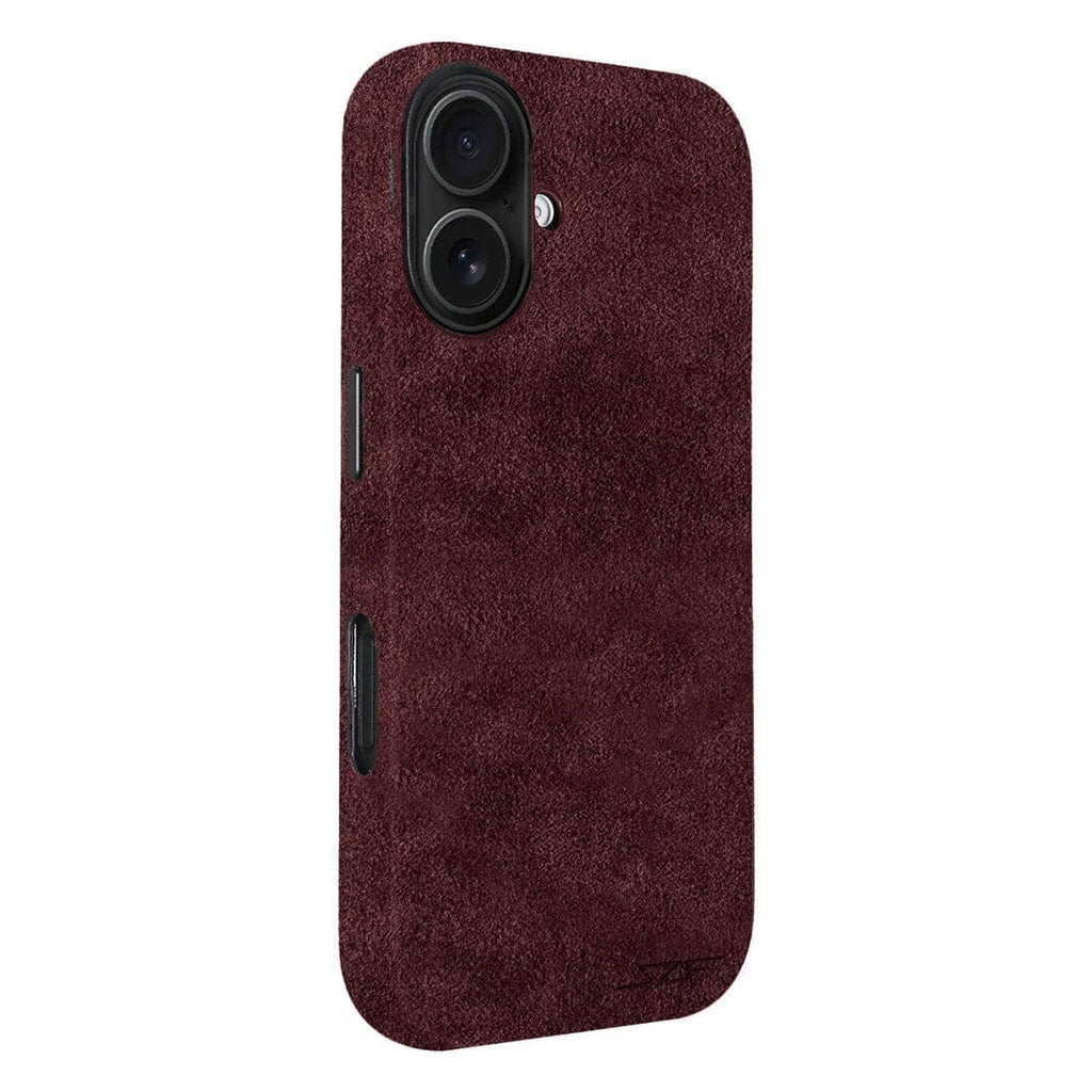 Kies-Motorsports Simply Carbon Fiber iPhone | Alcantara Case | GHOST Series Red Alcantara / iPhone 17