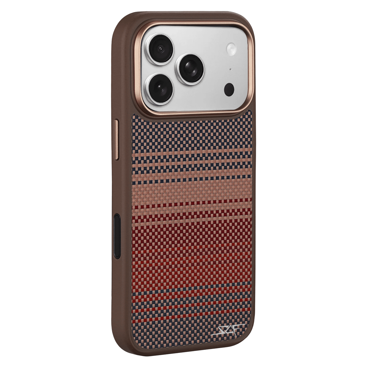 Kies-Motorsports Simply Carbon Fiber iPhone | Aramid Fiber Case | ARMOR Series Radiant Orange Aramid Fiber / iPhone 17 Pro Max