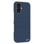 Kies-Motorsports Simply Carbon Fiber iPhone | Aramid Fiber Case | GHOST Series Blue Aramid Fiber / iPhone 17