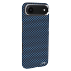 Kies-Motorsports Simply Carbon Fiber iPhone | Aramid Fiber Case | GHOST Series Blue Aramid Fiber / iPhone 17 Air