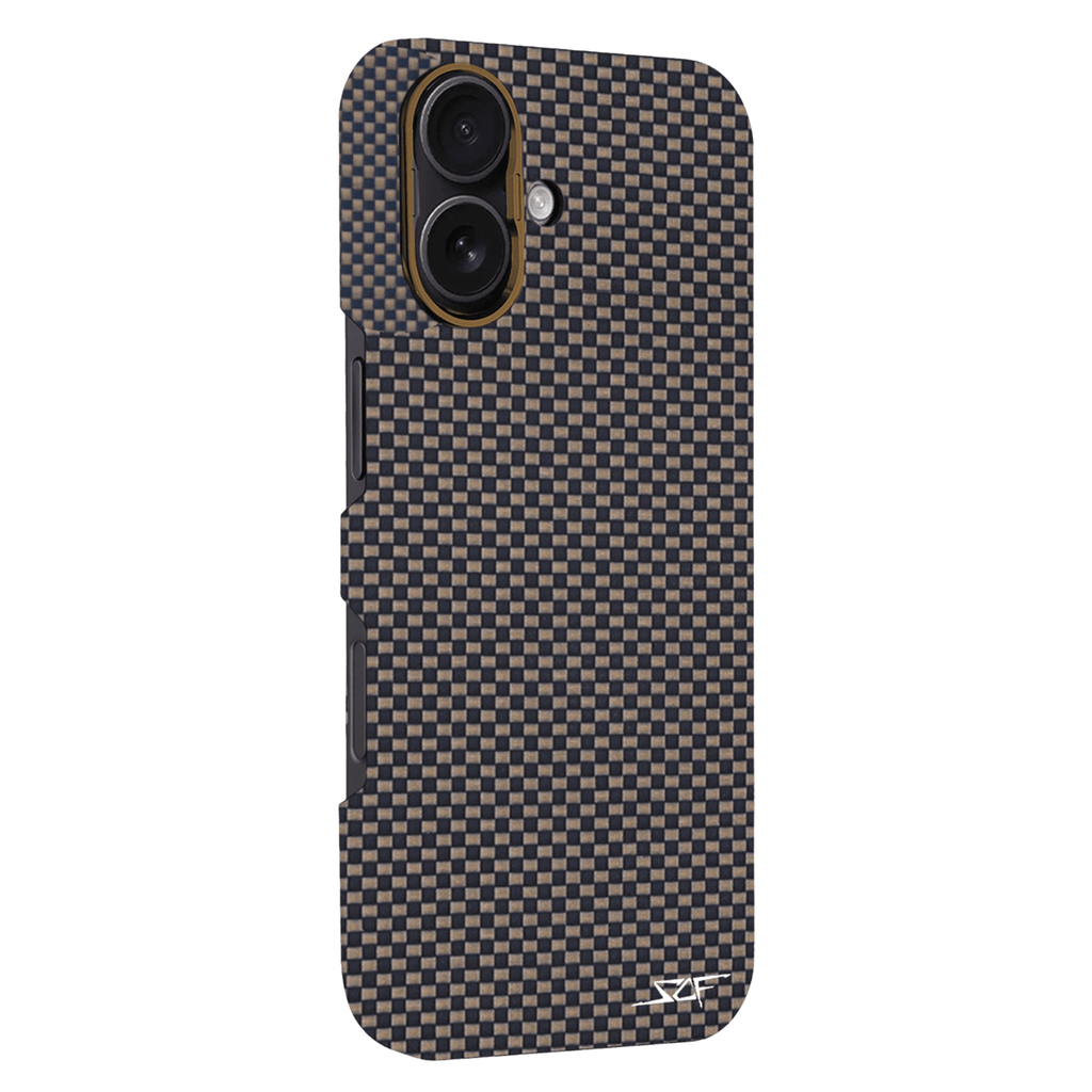 Kies-Motorsports Simply Carbon Fiber iPhone | Aramid Fiber Case | GHOST Series Brown Aramid Fiber / iPhone 17