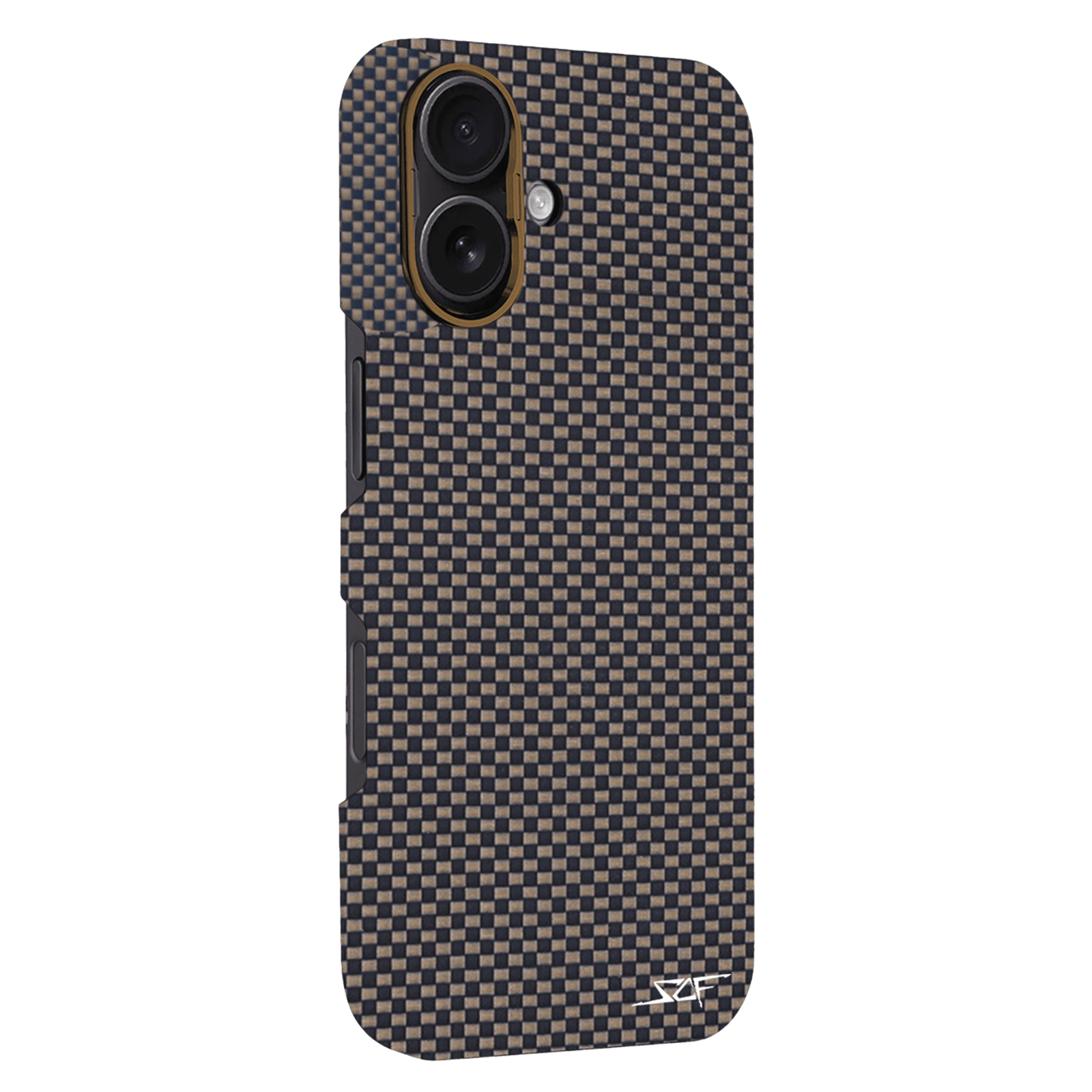 Kies-Motorsports Simply Carbon Fiber iPhone | Aramid Fiber Case | GHOST Series Brown Aramid Fiber / iPhone 17
