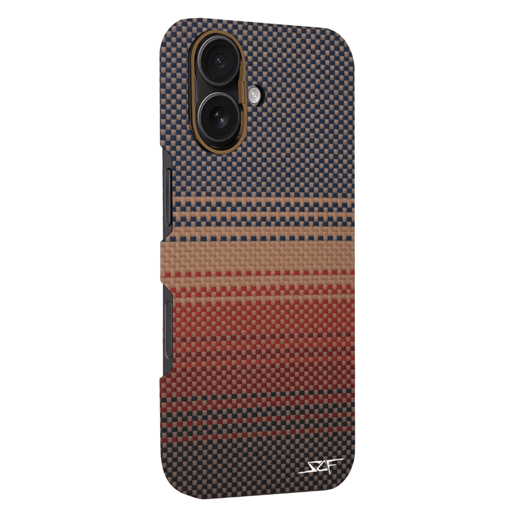 Kies-Motorsports Simply Carbon Fiber iPhone | Aramid Fiber Case | GHOST Series Radiant Orange Aramid Fiber / iPhone 17