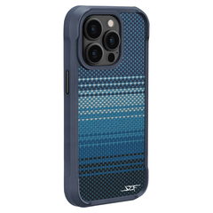 Kies-Motorsports Simply Carbon Fiber iPhone | Aramid Fiber Case | SPORT Series Radiant Blue Aramid Fiber / iPhone 15 Pro Max
