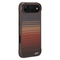 Kies-Motorsports Simply Carbon Fiber iPhone | Aramid Fiber Case | SPORT Series Radiant Orange Aramid / iPhone 17 Air