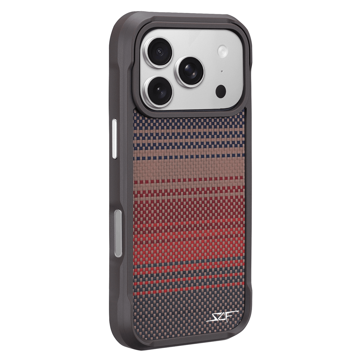 Kies-Motorsports Simply Carbon Fiber iPhone | Aramid Fiber Case | SPORT Series Radiant Orange Aramid / iPhone 17 Pro Max