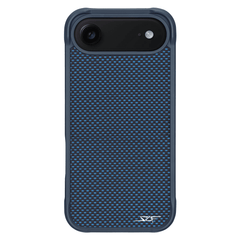 Kies-Motorsports Simply Carbon Fiber iPhone | Blue Aramid Fiber Case | SPORT Series